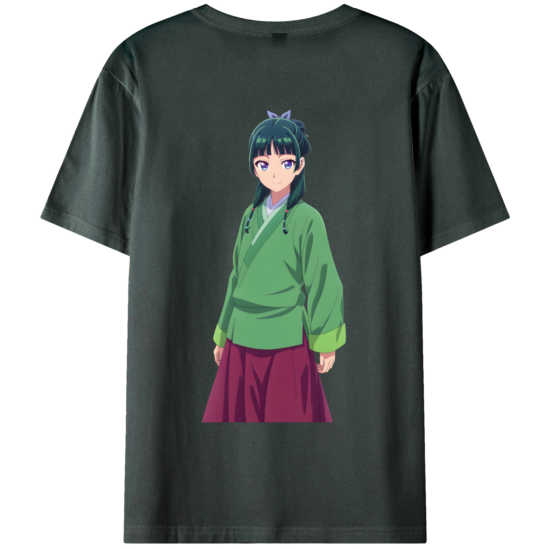 （画像用） 薬屋のひとりごと The Apothecary Diaries 綿100％ メンズ半袖Tシャツ（バックプリント） 通気性